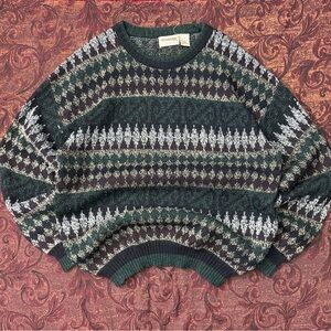VTG Windridge Patterned Knit Sweater